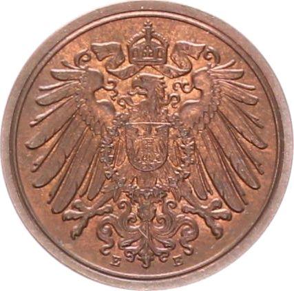 Reverso 1 Pfennig 1915 E "Tipo 1890-1916" - valor de la moneda  - Alemania, Imperio alemán