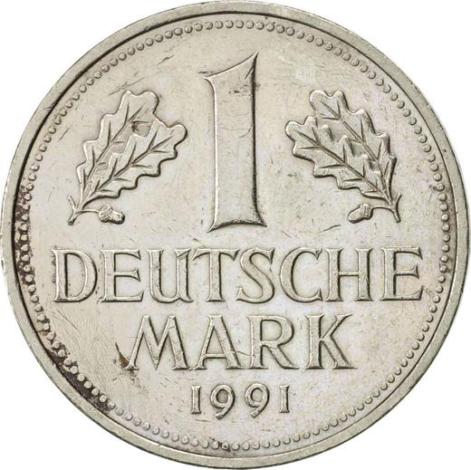 Аверс монеты - 1 марка 1991 года D - цена  монеты - Германия, ФРГ