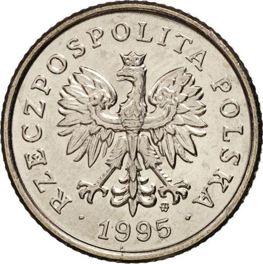 Аверс монеты - 50 грошей 1995 года MW - цена  монеты - Польша, III Республика после деноминации