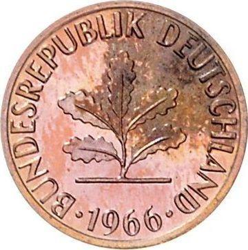 Reverse 1 Pfennig 1966 F -  Coin Value - Germany, FRG