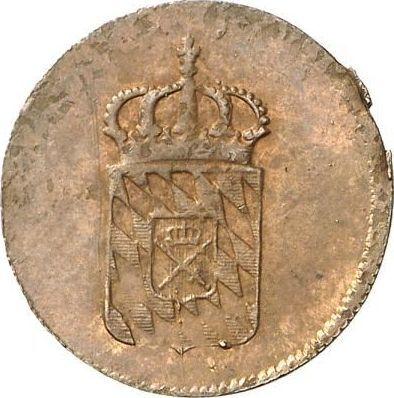 Аверс монеты - 1 пфенниг 1824 года - цена  монеты - Бавария, Максимилиан I