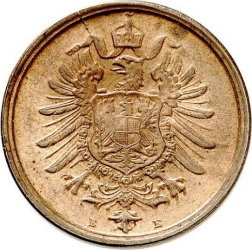 Реверс монеты - 2 пфеннига 1876 года E "Тип 1873-1877" - цена  монеты - Германия, Германская Империя