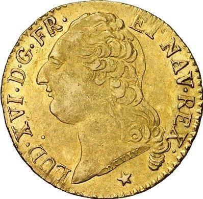 Obverse Louis d'Or 1788 W Lille - Gold Coin Value - France, Louis XVI
