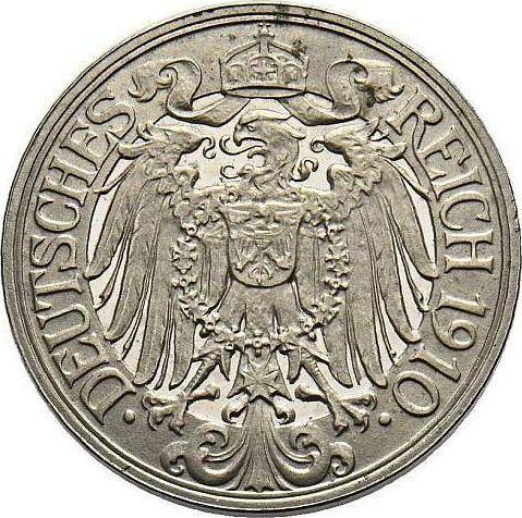 Rewers monety - 25 fenigów 1910 E "Typ 1909-1912" - cena  monety - Niemcy, Cesarstwo Niemieckie
