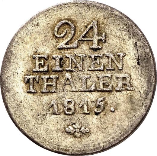 Reverso 1/24 tálero 1815 - valor de la moneda de plata - Hesse-Cassel, Guillermo I de Hesse-Kassel 
