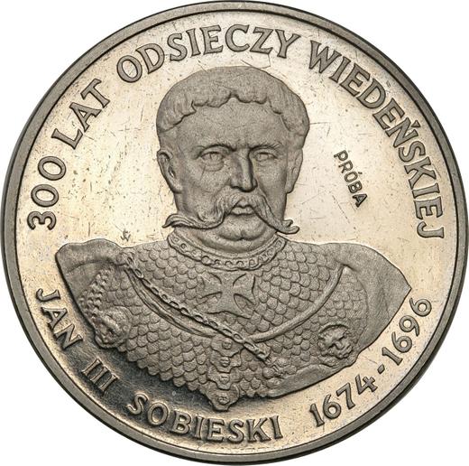 Reverso Pruebas 200 eslotis 1983 MW SW "Juan III Sobieski" Níquel - valor de la moneda  - Polonia, República Popular