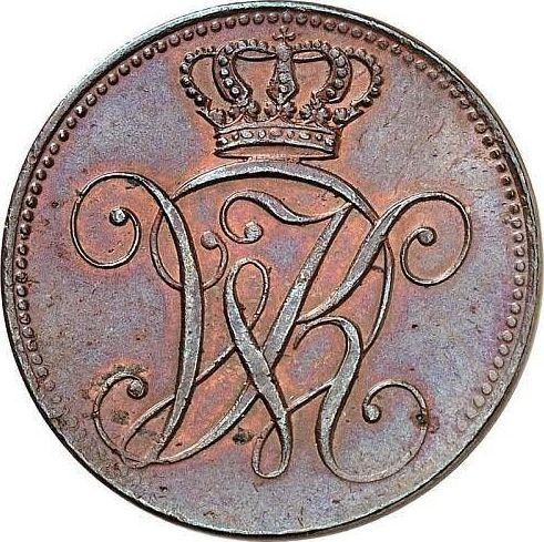 Anverso 4 Heller 1830 - valor de la moneda  - Hesse-Cassel, Guillermo II