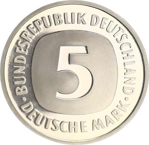 Anverso 5 marcos 1995 A - valor de la moneda  - Alemania, RFA