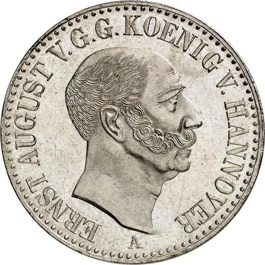 Аверс монеты - Талер 1848 года A "Тип 1841-1849" - цена серебряной монеты - Ганновер, Эрнст Август
