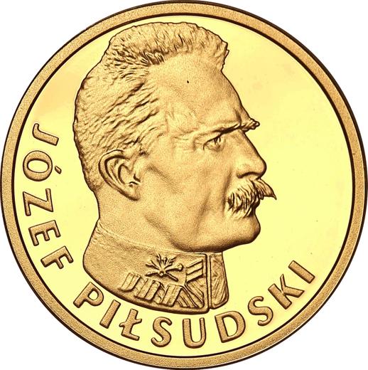 Reverse 100 Zlotych 2015 MW "Jozef Pilsudski" - Gold Coin Value - Poland, III Republic after denomination
