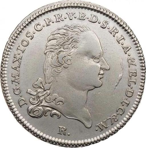 Аверс монеты - Полталера 1803 года R - цена серебряной монеты - Берг, Максимилиан I