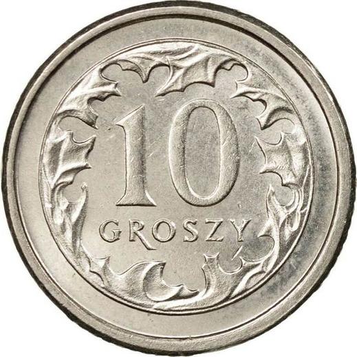 Реверс монеты - 10 грошей 2000 года MW - цена  монеты - Польша, III Республика после деноминации