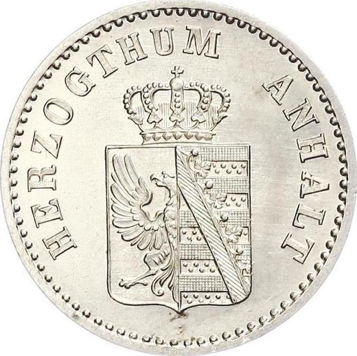 Аверс монеты - 2 1/2 серебряных гроша 1859 года A - цена серебряной монеты - Ангальт-Дессау, Леопольд Фридрих
