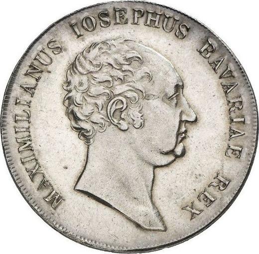 Anverso Tálero 1824 "Tipo 1809-1825" - valor de la moneda de plata - Baviera, Maximilian I