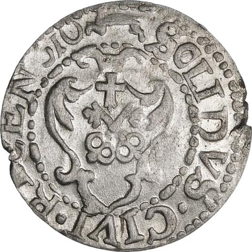 Реверс монеты - Шеляг 1610 года "Рига" - цена серебряной монеты - Польша, Сигизмунд III Ваза