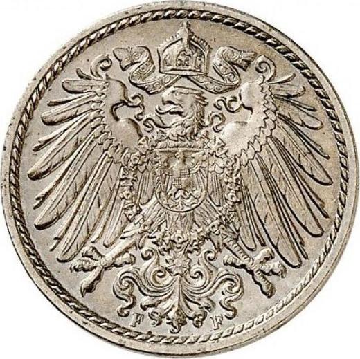 Reverse 5 Pfennig 1891 F "Type 1890-1915" -  Coin Value - Germany, German Empire