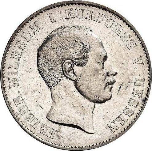 Awers monety - Talar 1861 - cena srebrnej monety - Hesja-Kassel, Fryderyk Wilhelm I