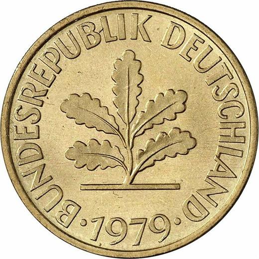 Reverse 10 Pfennig 1979 G -  Coin Value - Germany, FRG