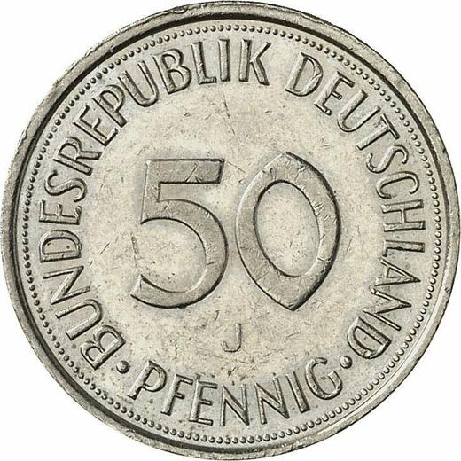 Аверс монеты - 50 пфеннигов 1993 года J - цена  монеты - Германия, ФРГ