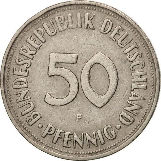 Аверс монеты - 50 пфеннигов 1971 года F - цена  монеты - Германия, ФРГ