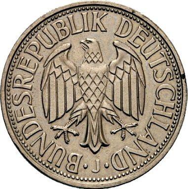 Реверс монеты - 2 марки 1950 года J Гурт "EINIGKEIT UND RECHT UND FREIHEIT" - цена серебряной монеты - Германия, ФРГ