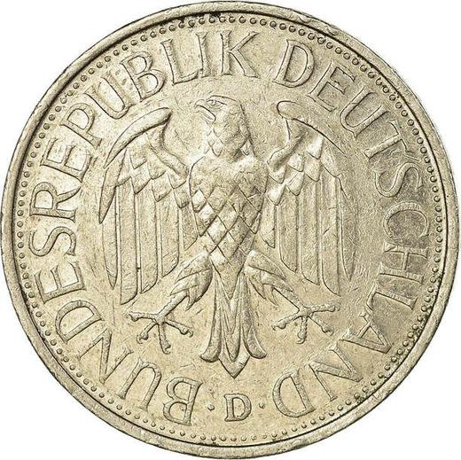 Реверс монеты - 1 марка 1985 года D - цена  монеты - Германия, ФРГ