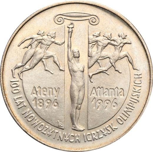 Реверс монеты - 2 злотых 1995 года MW RK "100 лет Олимпийским Играм" - цена  монеты - Польша, III Республика после деноминации