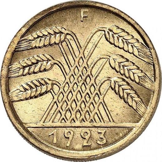 Reverse 10 Rentenpfennig 1923 F -  Coin Value - Germany, Weimar Republic