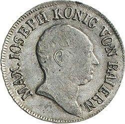 Аверс монеты - 6 крейцеров 1808 года - цена серебряной монеты - Бавария, Максимилиан I