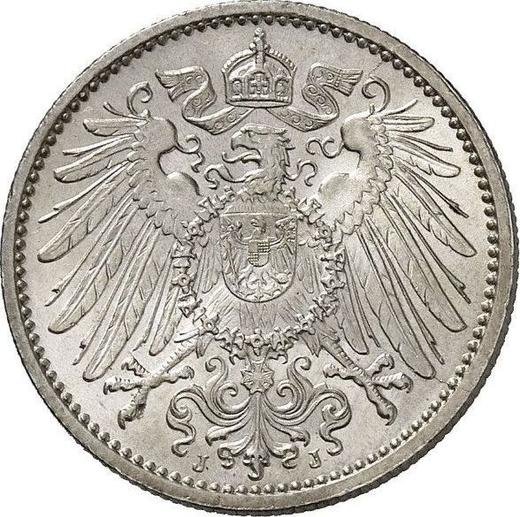 Rewers monety - 1 marka 1901 J "Typ 1891-1916" - cena srebrnej monety - Niemcy, Cesarstwo Niemieckie
