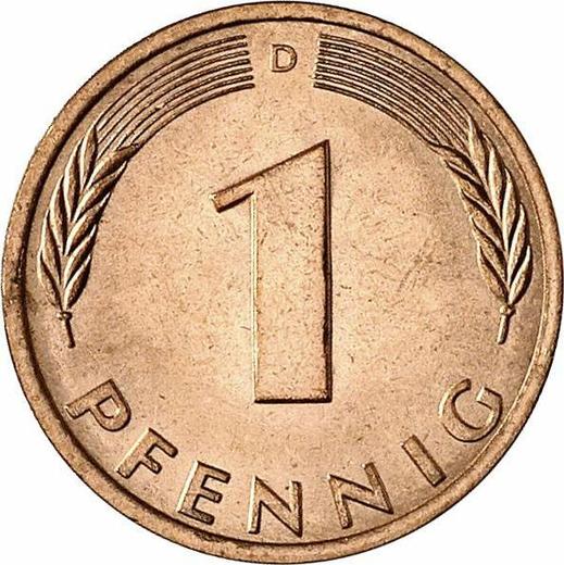 Anverso 1 Pfennig 1979 D - valor de la moneda  - Alemania, RFA
