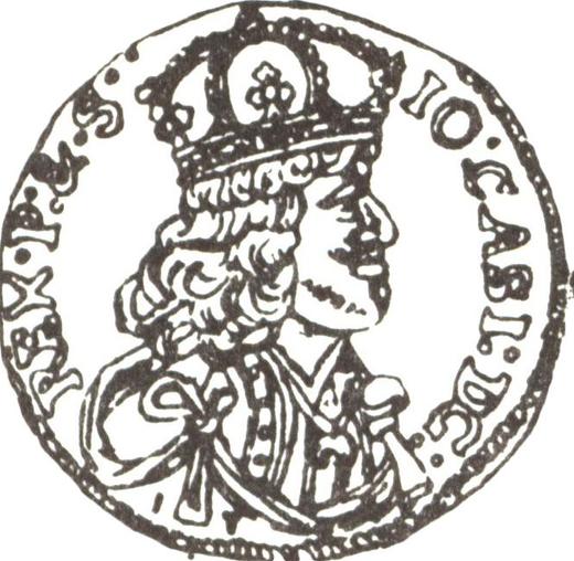 Anverso 2 ducados 1658 IT SCH "Tipo 1655-1658" - valor de la moneda de oro - Polonia, Juan II Casimiro