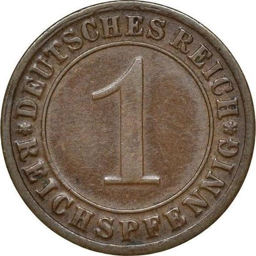 Anverso 1 Reichspfennig 1931 G - valor de la moneda  - Alemania, República de Weimar