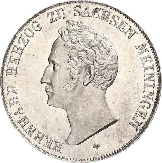 Awers monety - 1 gulden 1838 - cena srebrnej monety - Saksonia-Meiningen, Bernard II