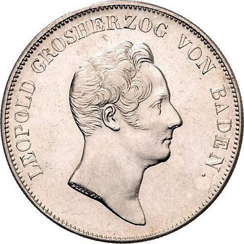 Аверс монеты - Талер 1834 года "Баденские шахты" - цена серебряной монеты - Баден, Леопольд