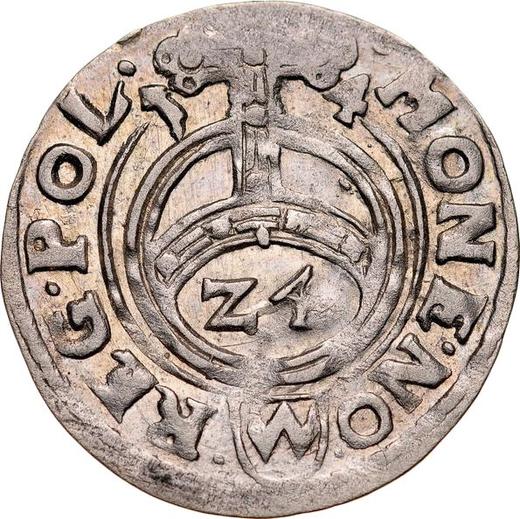 Аверс монеты - Полторак 1614 года "Орел" - цена серебряной монеты - Польша, Сигизмунд III Ваза