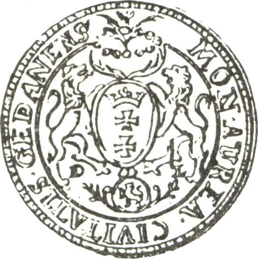 Rewers monety - Dwudukat bez daty (1669-1673) DL "Gdańsk" - cena złotej monety - Polska, Michał Korybut