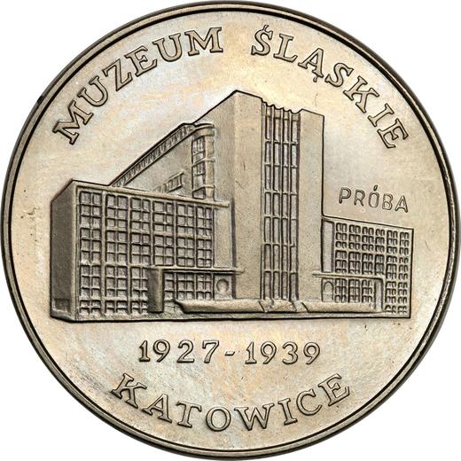 Reverso Pruebas 1000 eslotis 1987 MW "Museo de Silesia en Katowice" Níquel - valor de la moneda  - Polonia, República Popular