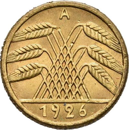 Rewers monety - 5 reichspfennig 1926 A - cena  monety - Niemcy, Republika Weimarska