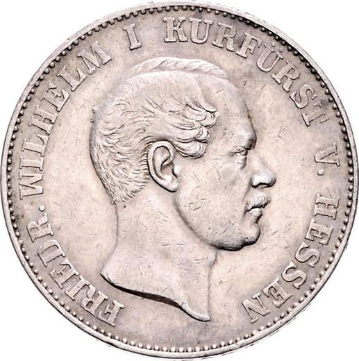 Awers monety - Talar 1864 - cena srebrnej monety - Hesja-Kassel, Fryderyk Wilhelm I