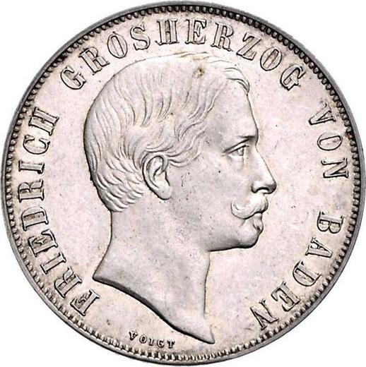 Obverse Gulden 1863 "Shooting Festival" - Silver Coin Value - Baden, Frederick I