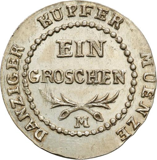 Reverso 1 grosz 1809 M "Danzig" Plata - valor de la moneda de plata - Polonia, Ciudad Libre de Dánzig