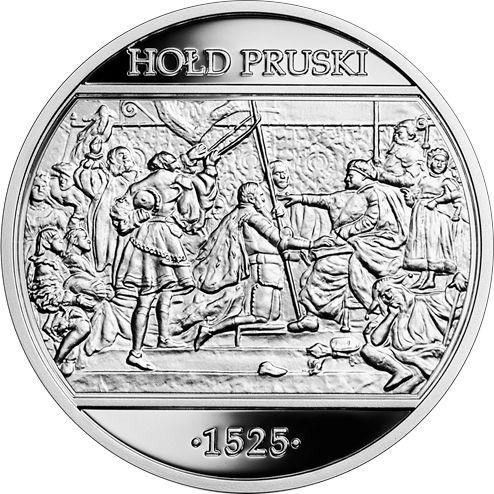 Rewers monety - 10 złotych 2019 "Hołd pruski" - cena srebrnej monety - Polska, III RP po denominacji