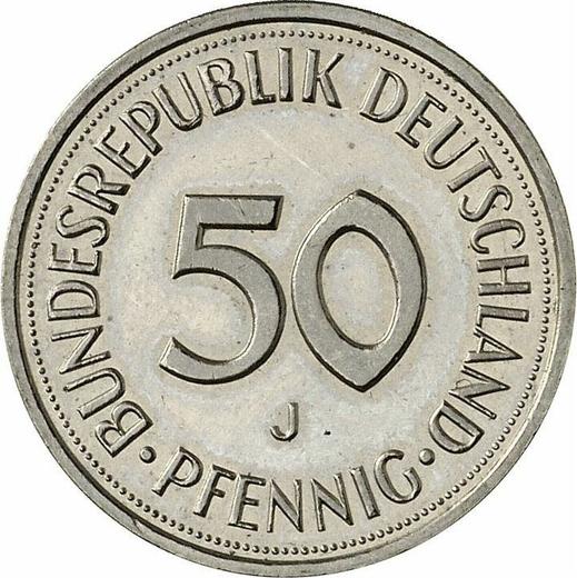 Аверс монеты - 50 пфеннигов 1986 года J - цена  монеты - Германия, ФРГ