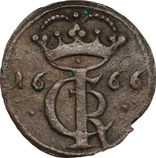 Anverso Szeląg 1666 "Toruń" - valor de la moneda de plata - Polonia, Juan II Casimiro