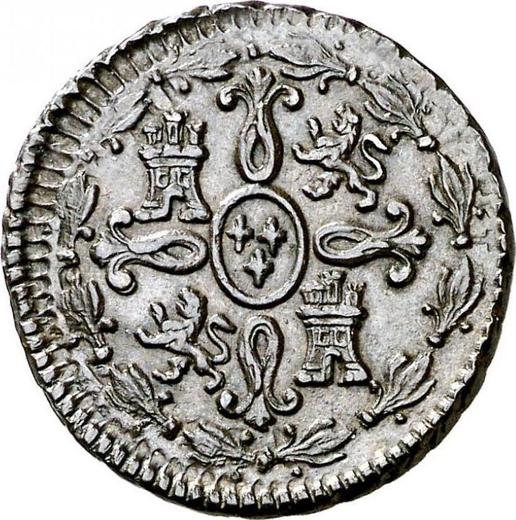 Реверс монеты - 2 мараведи 1816 года "Тип 1816-1833" - цена  монеты - Испания, Фердинанд VII