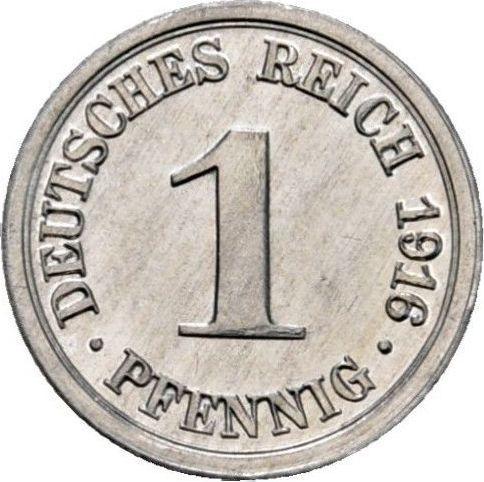 Awers monety - 1 fenig 1916 G "Typ 1916-1918" - cena  monety - Niemcy, Cesarstwo Niemieckie