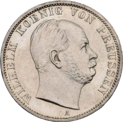 Аверс монеты - Талер 1870 года A - цена серебряной монеты - Пруссия, Вильгельм I