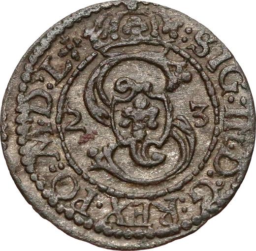 Anverso Szeląg 1623 "Lituania" - valor de la moneda de plata - Polonia, Segismundo III