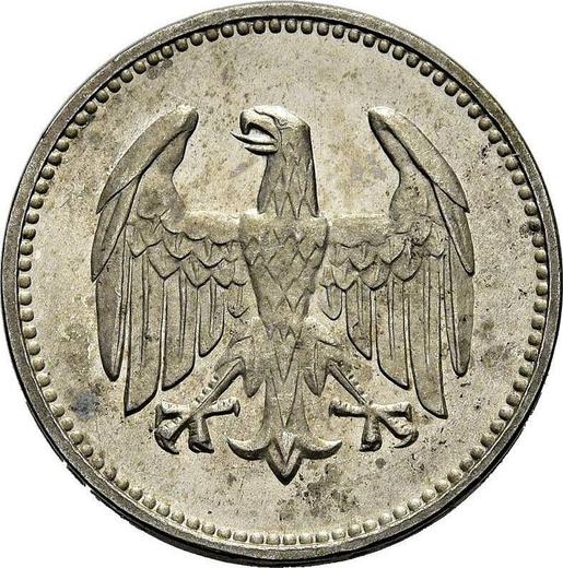 Avers 1 Mark 1924 J "Typ 1924-1925" - Silbermünze Wert - Deutschland, Weimarer Republik